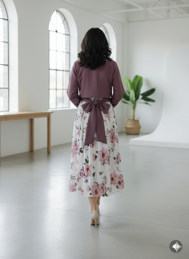 Georgette Smokey Gazer Maxi with Shirt - Image 2