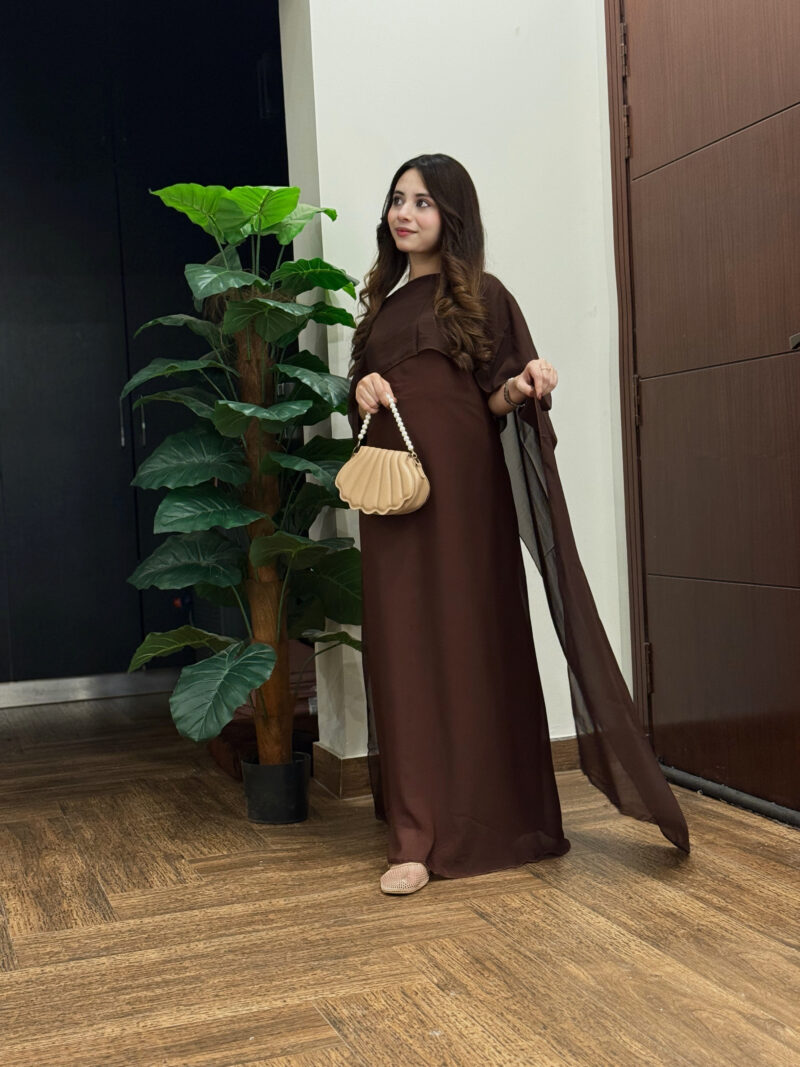 Chiffon Cape Flora Maxi with Trouser - Image 3