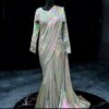 Holographic Moonlight Stitched Saree