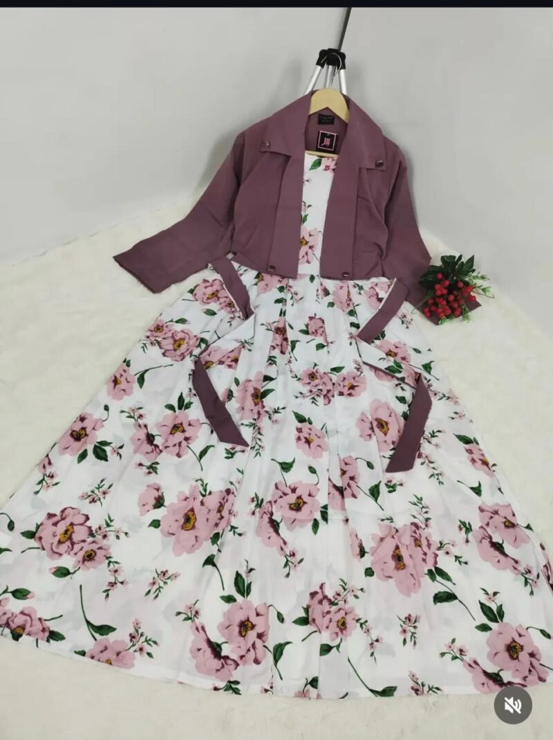 Georgette Smokey Gazer Maxi with Shirt - Image 3