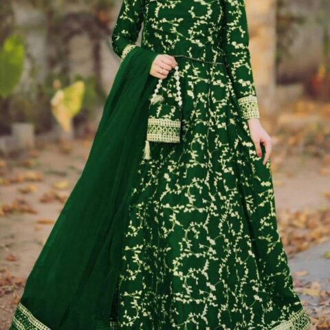 Shemoz Silk Embroidered Lehnga Choli with Potli & Dupatta
