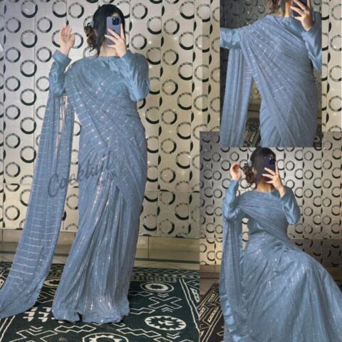 Sequins Moonlight Saree