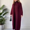Winter Co-Ord Set – Long Shrug & Bodycon Turtleneck Dress 2PC