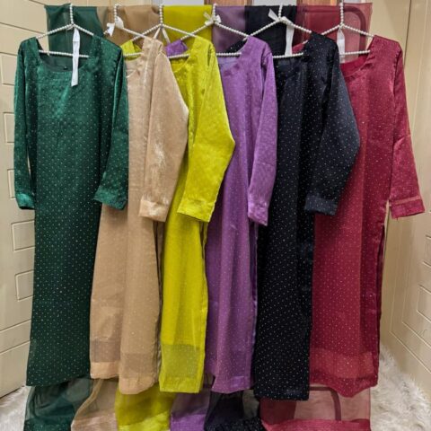 Shisha Silk Elegance – Stone Embellished Shirt 3PC