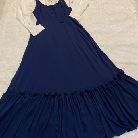 Elegant Romper Set with White Inner Shirt 2Pc