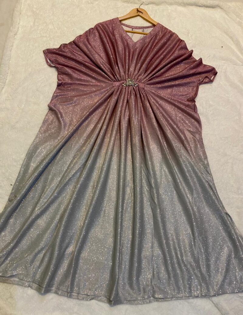 Premium Gradient Shimmer Kaftan – Luxury Party Wear 1PC - Image 11