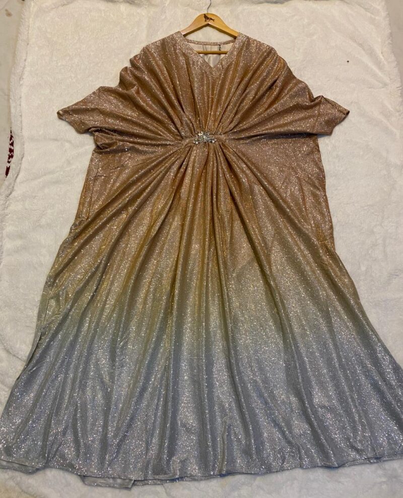 Premium Gradient Shimmer Kaftan – Luxury Party Wear 1PC - Image 14