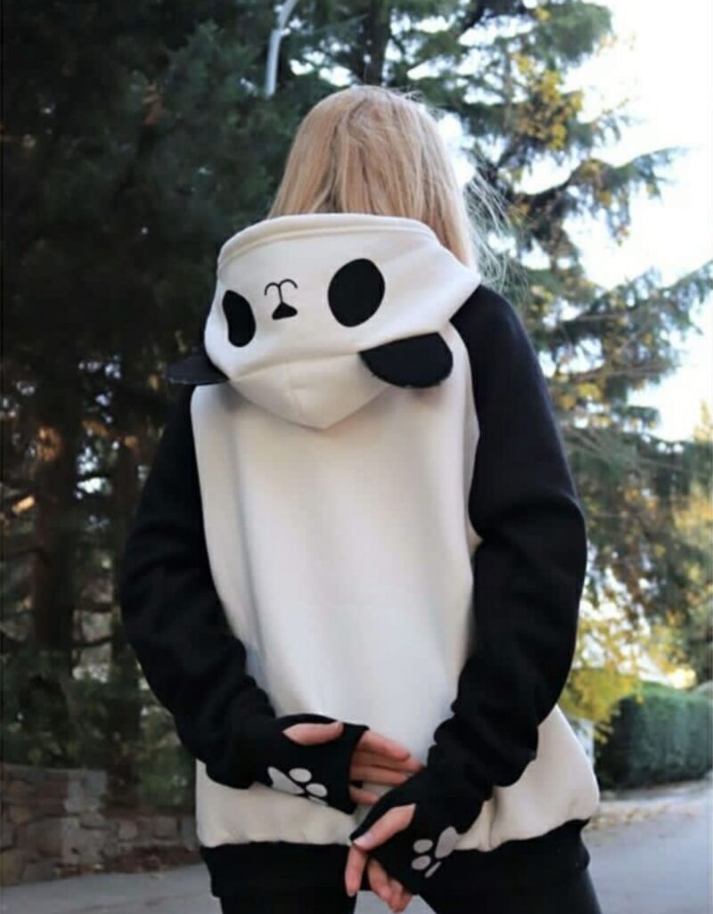 Meo Fleece Hoodie – Long Sleeve Winter Wear - Image 4