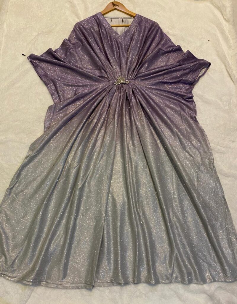 Premium Gradient Shimmer Kaftan – Luxury Party Wear 1PC - Image 12