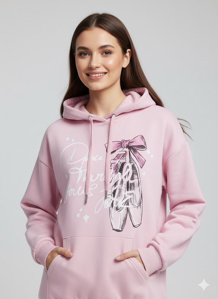 Pink Fleece Hoodie - Image 3