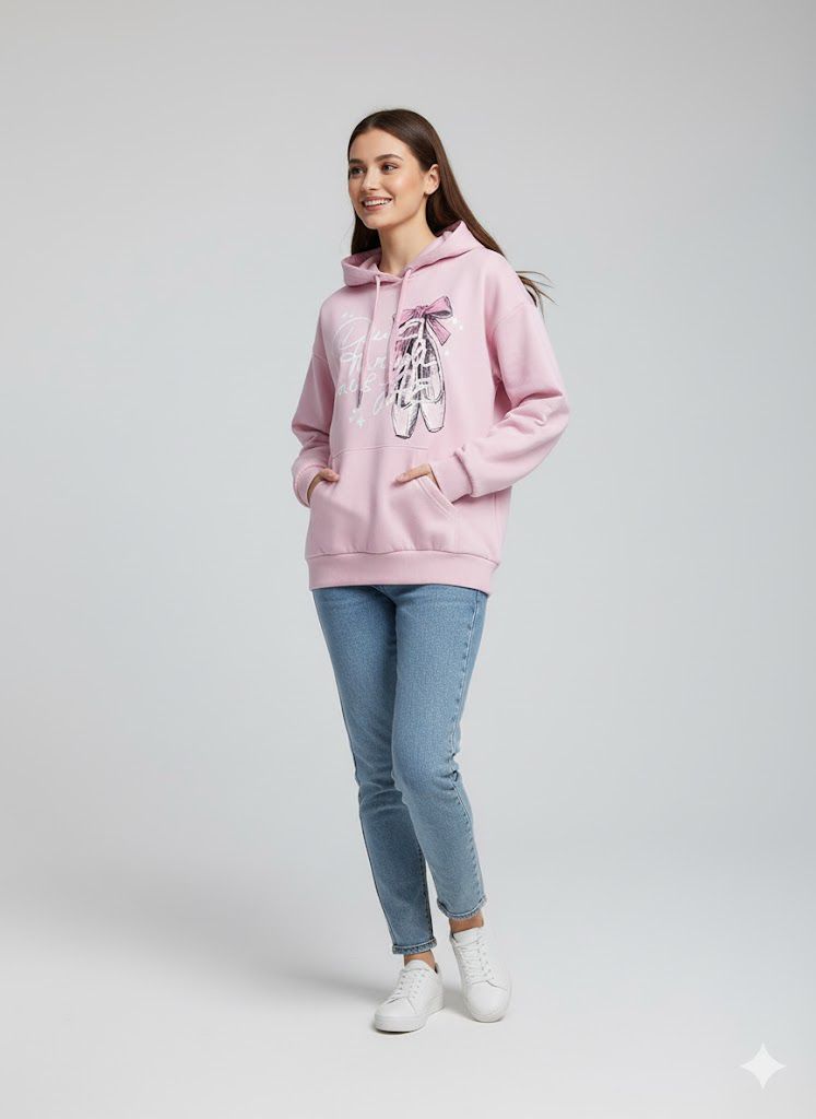 Pink Fleece Hoodie