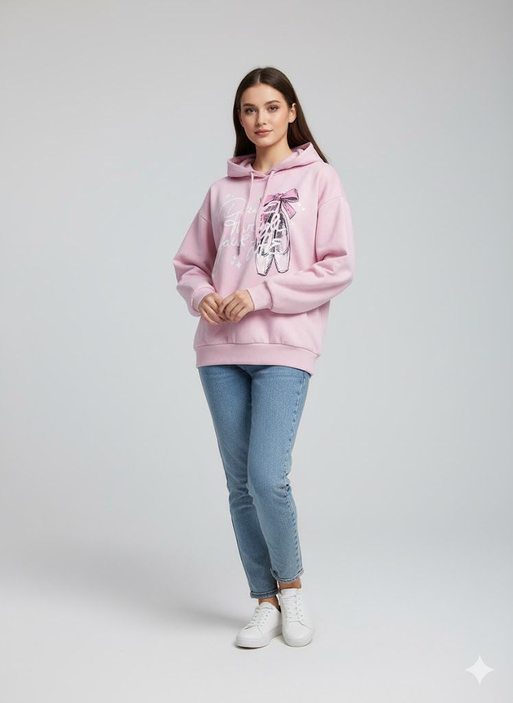 Pink Fleece Hoodie - Image 5