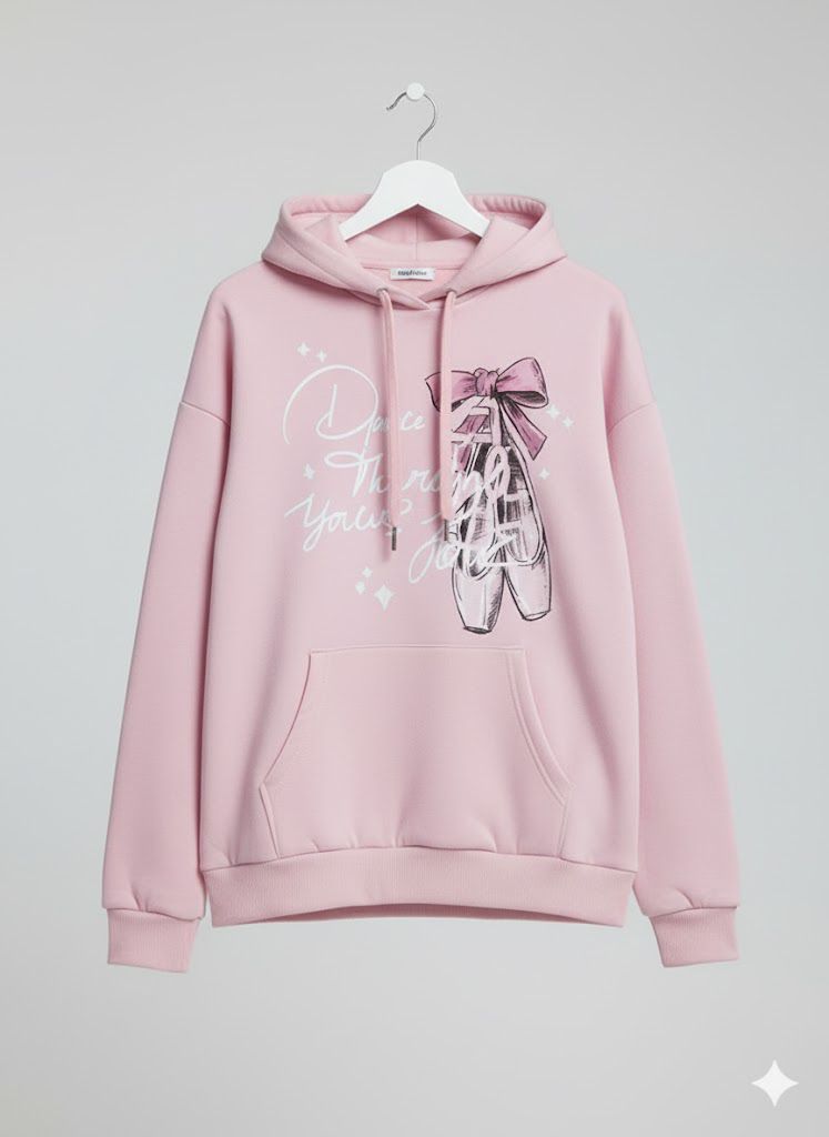 Pink Fleece Hoodie - Image 4