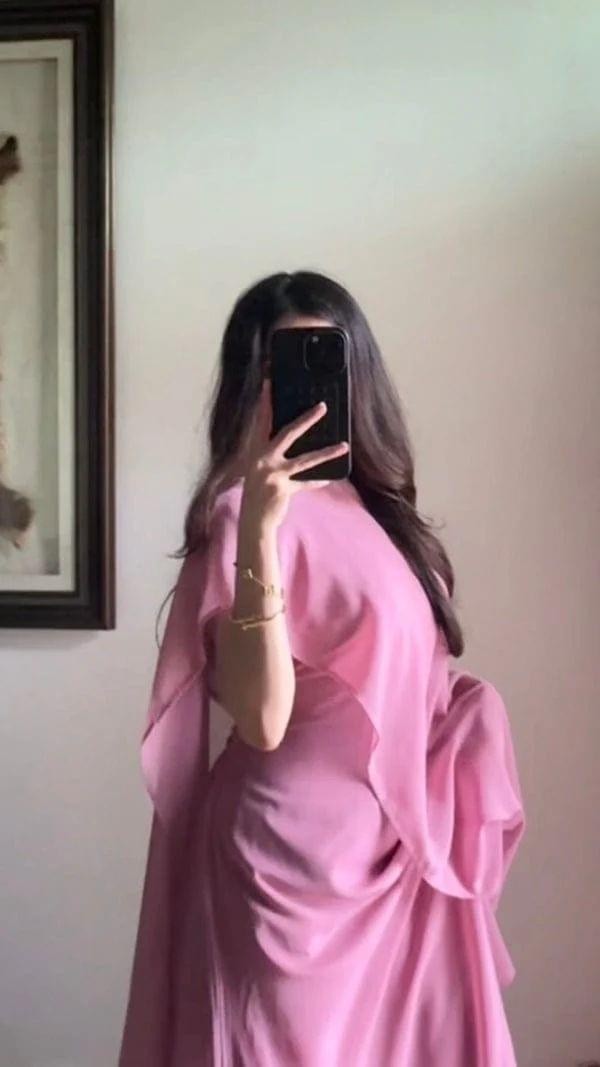 Chiffon Cape Flora Maxi with Trouser - Image 4