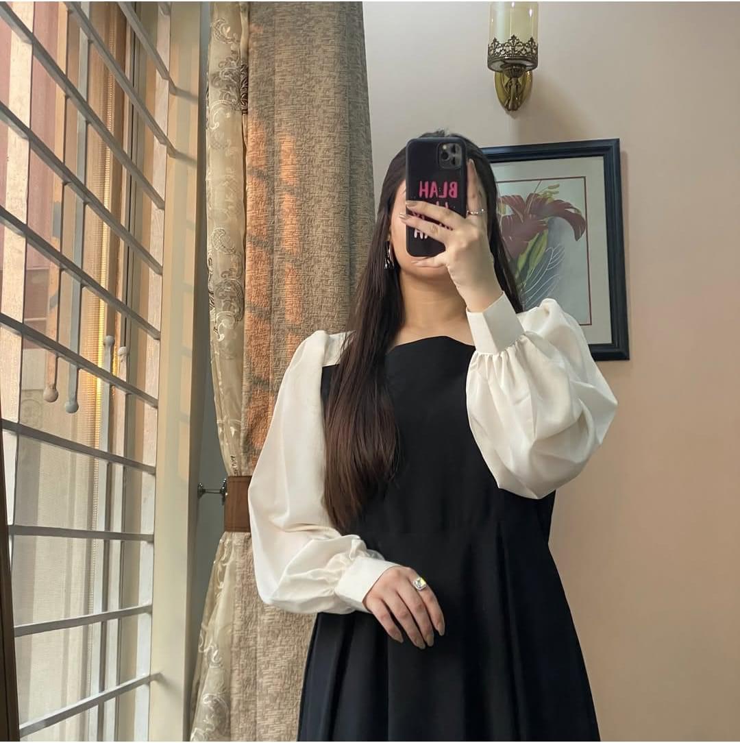 Elegant Georgette Flared Frock 1PC - Image 3