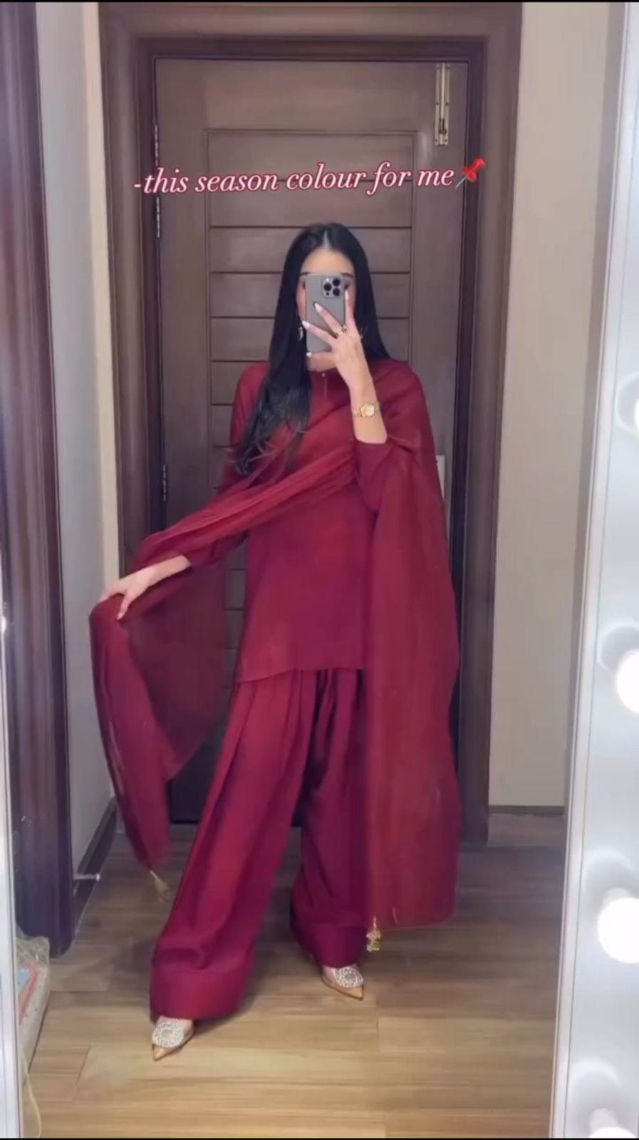 Premium Trending Article - Farshi Shalwar – Graceful & Stylish 3PC - Image 4