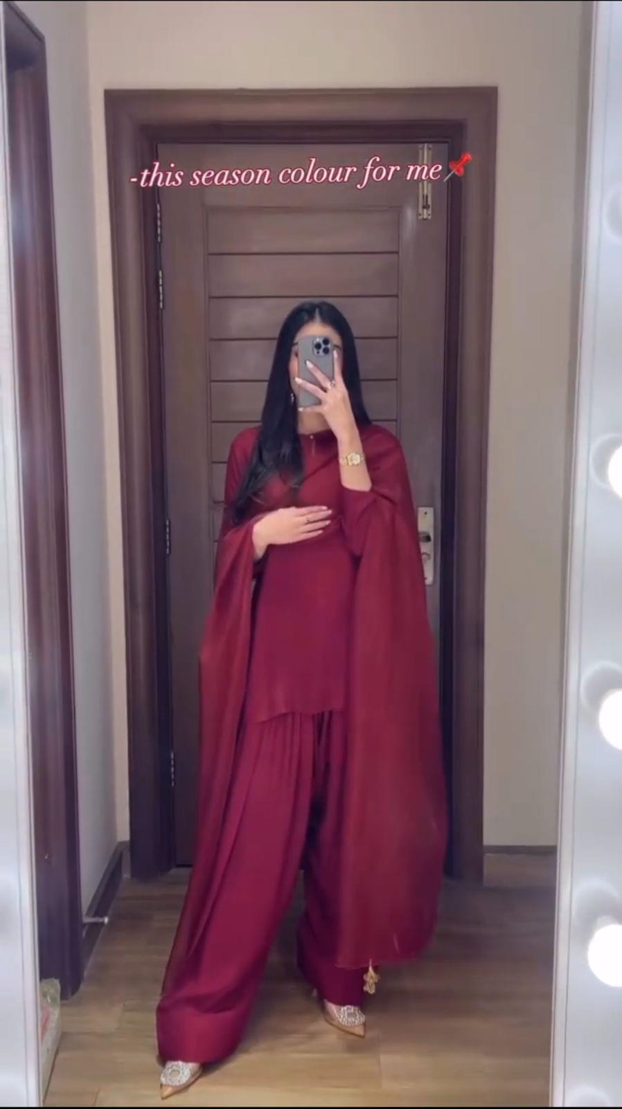 Premium Trending Article - Farshi Shalwar – Graceful & Stylish 3PC - Image 2