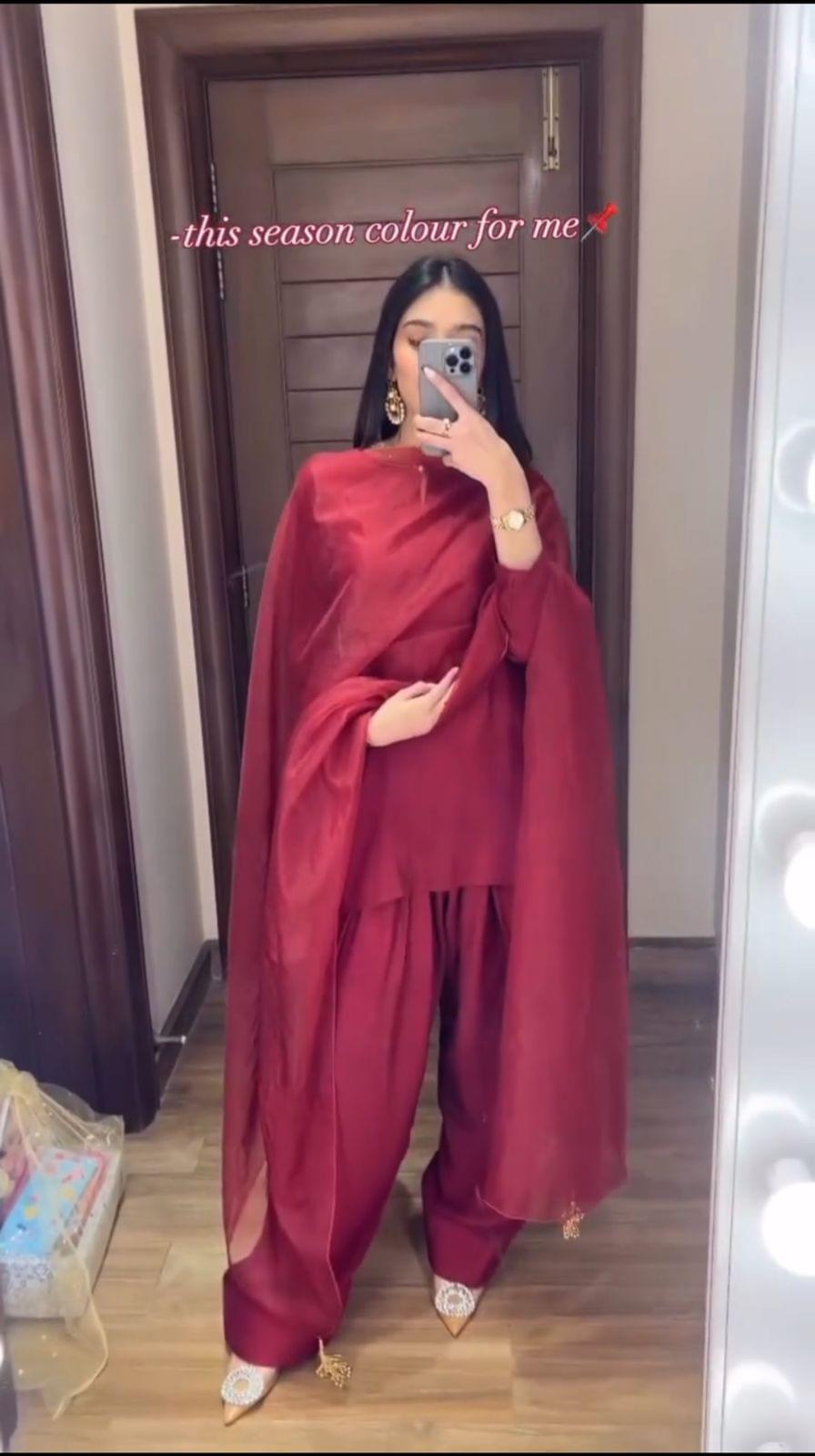 Premium Trending Article - Farshi Shalwar – Graceful & Stylish 3PC