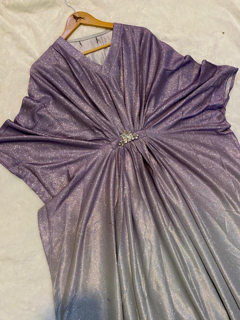 Premium Gradient Shimmer Kaftan – Luxury Party Wear 1PC - Image 7