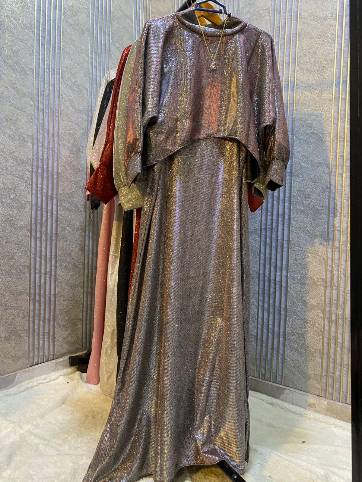 A Moonlight Shimmer Cape & Maxi Set with Pendant - Image 12