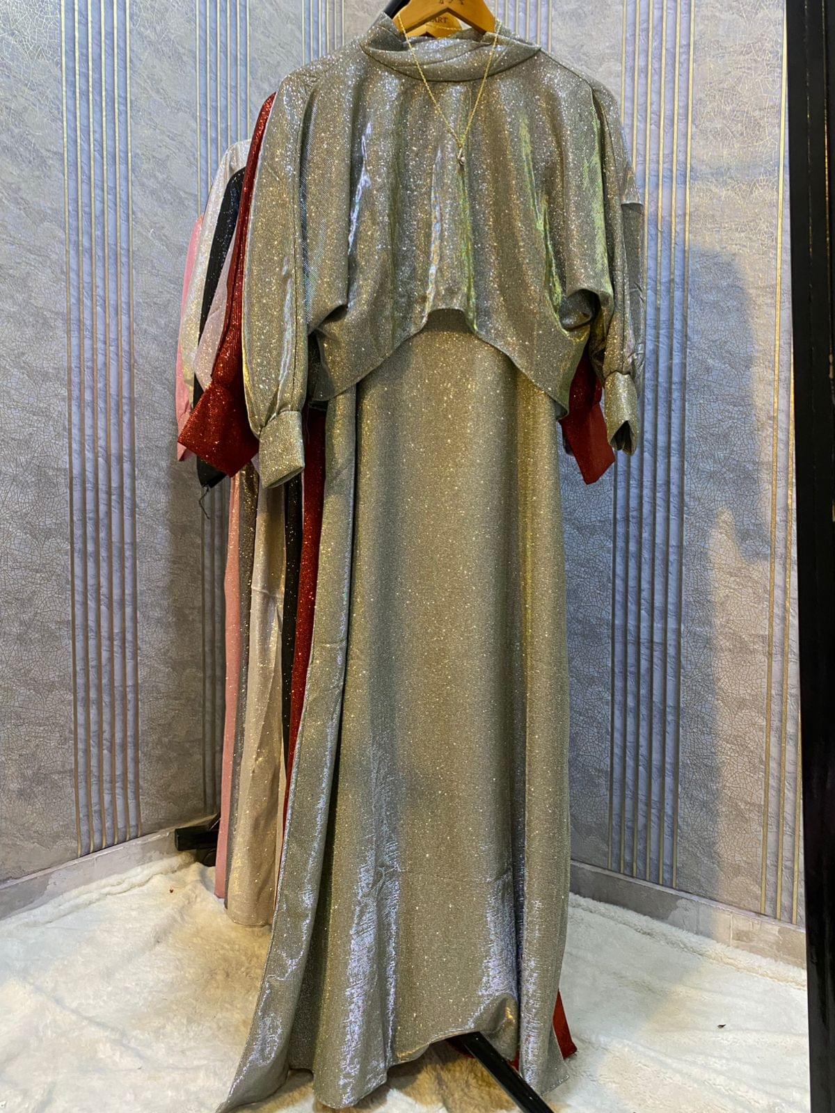 A Moonlight Shimmer Cape & Maxi Set with Pendant - Image 8